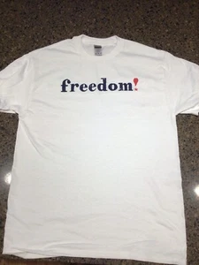 Freedom Unisex T-Shirt Neu ohne Etikett Größe 2XL - Bild 1 von 3