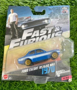 Mattel Fast And Furious Ford Escort RS1600 MK1 1970 6/32 - Picture 1 of 3