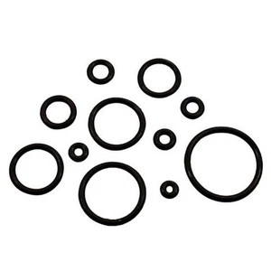 PAIR-Replacement Silicone Black O Rings For Ear Plugs/Tapers 06mm/2 Gauge - Picture 1 of 3