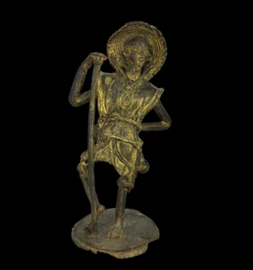 Statua in Bronzo dorato di Saggio lavorazione a cera persa - Foto 1 di 9