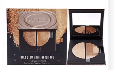 SMASHBOX HALO GLOW HIGHLIGHTER DUO 5g golden pearl powder, NEW, BOXED - Image 1 of 2