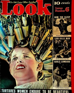 Look Magazine #6 May 11 1937 Clark Gable Carole Lombard Mahatma Gandhi - Picture 1 of 2
