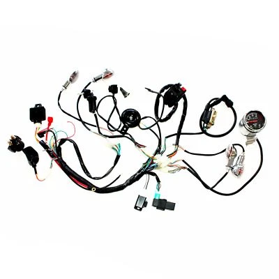 Full Electric Start Engine Wiring Harness Loom 110cc 125cc Quad Bike ATV Buggy - Image 1 of 4