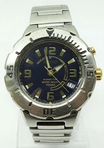 Seiko Kinetic 5M62-0A59 Water Resist 100m Stainless Steel Men's Watch AS IS! - Picture 1 of 11