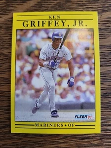 1991 Fleer Ken Griffey Jr #450 Seattle Mariners - Picture 1 of 2