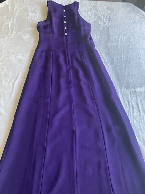 Purple Elegant Pápell Evening Gown Long Women’s 6 Petite Fancy Ball Gown - Image 1 of 4
