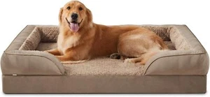 XL Washable Dog Sofa Bed Large,Brown - Picture 1 of 5