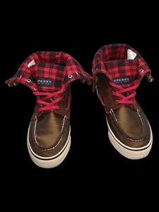 Sperry Top-Sider Damen Stiefel/Schuhe Gr. 6,5 M Winter selten wendbar braun rot - Bild 1 von 11