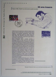 Document Philatélique 1er Jour : 29 2014 - Inserm au service de la Santé - Picture 1 of 1