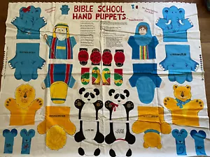 Vintage Fabric Traditions Bible school puppet Fabric panel 1996 Noah’s Ark - Picture 1 of 6