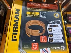 FIRMAN CANADA Heavy Duty L14-30P to L14-30R Power Cord Extension W/Storage Strap - Picture 1 of 16