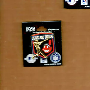 CLEVELAND INDIANS Chief Wahoo Logo Collector Pins MLB BANNED LOGO (item#4) - Picture 1 of 1