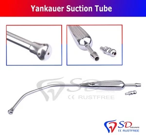 "Tubo de succión Yankauer con punta extraíble 11,75" (28 cm) ce Nuevo SD INST dental - Imagen 1 de 3