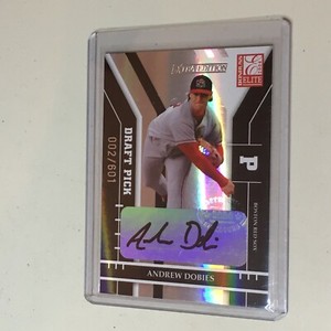 F51981  2004 Donruss Elite Extra Edition #258 Andrew Dobies AUTO/601 RC 