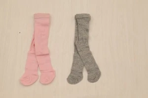 NUEVAS Calzas Hema Recién Nacido Bebé Niña Niño Peinado Calcetín Algodón Nuevo en Caja, Gris, Rosa - Imagen 1 de 5