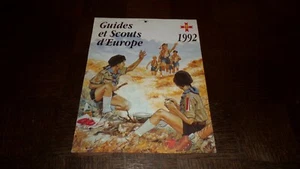 CALENDRIER GUIDES ET SCOUTS D'EUROPE 1992 - Couv. Pierre Joubert - Picture 1 of 6