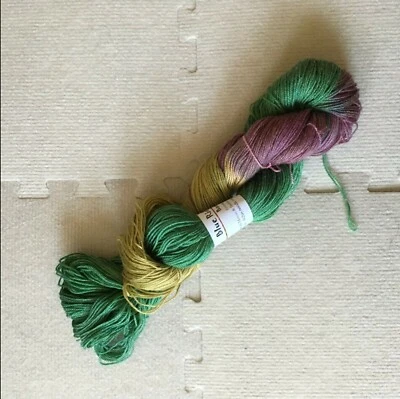 Blue Ridge Farms Bambie Evening Rain Sock Yarn 2 ply 400 yds Merino Wool Bamboo - Image 1 of 3