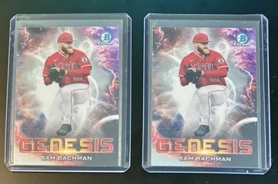 SAM BACHMAN 2021 BOWMAN DRAFT GENESIS LOS ANGELES ANGELS #GNS-8 INSERT (2 Cards) - Image 1 of 2