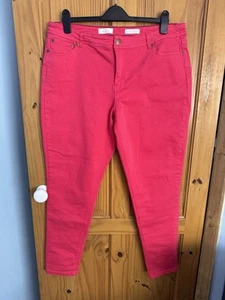 Joules BNWOT Hot Pink Monroe Super Skinny Jeans Size 18 - Picture 1 of 4