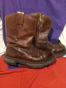 Herman Survivors Mens 9 Leather Brown Steel Toe Work Boots F2413-05 Workhorse  - Picture 1 of 24