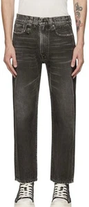 R13 Boyfriend Jeans, Mud Grey - Picture 1 of 9
