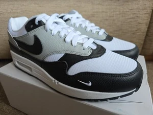✅️ Talla 9.5 - Nike Air Max 1. Negro-Blanco. Nike ID Personalizado. 🔥🔥 - Imagen 1 de 16