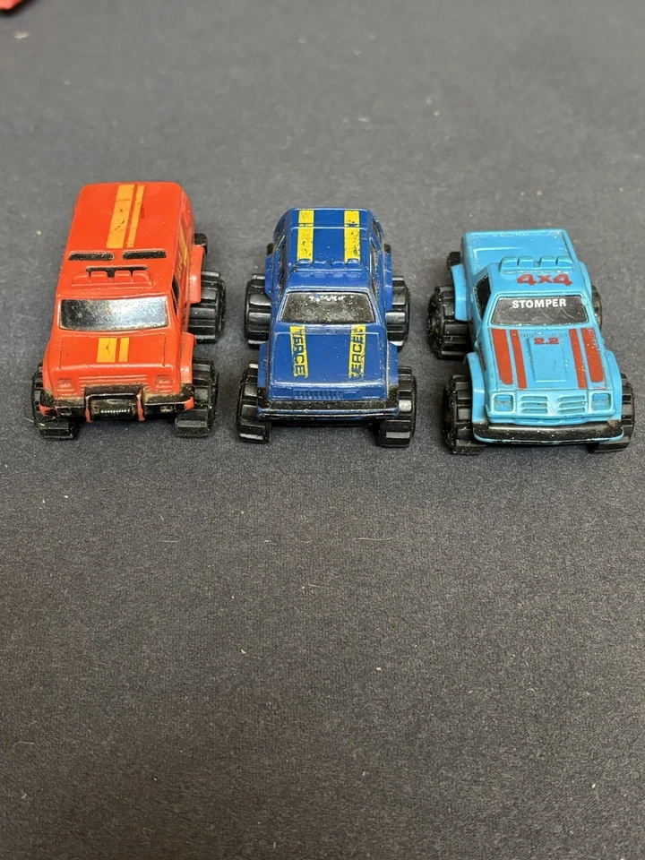 Vintage Lot Of 3 80s Schaper Stomper Mini 2.5" Chevy  Toyota Tercel Blazer 4x4 - Image 1 of 4