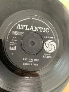 Sonny & Cher. I got you babe. 7” vinyl. 1965. Atlantic - Picture 1 of 2