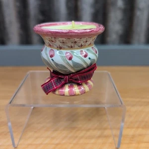 Candela votiva vintage MacKenzie bambini Brighton Pavilion ceramica tea light 2,5" - Foto 1 di 9