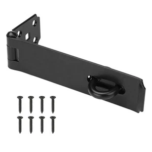 7-1/2" Heavy Duty Door Lock Hasp Latch, 1/8" Thicker Iron Gate Hasp Latches S... - Picture 1 of 7