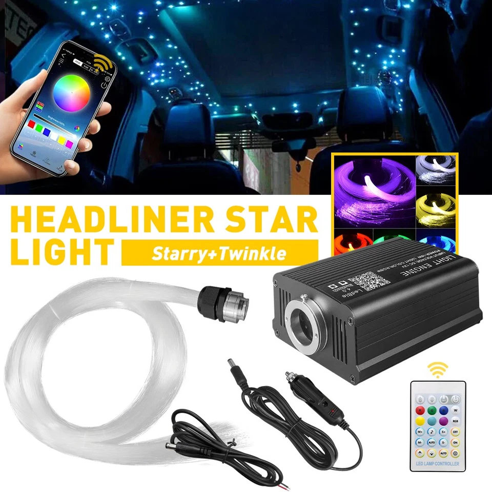 500Pcs Car Headliner Home Star Lights Roof Twinkle Lamps Ceiling Fiber Optic EE - Image 1 of 4