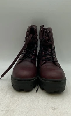 Lugz Womens Dutch WDUTCHV 507 Burgundy Lace-Up Ankle Combat Boots Size 9 - Image 1 of 4
