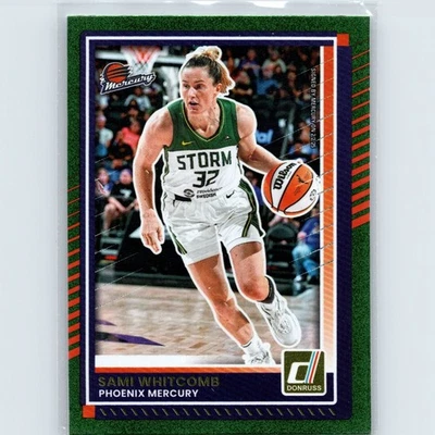 2025 Panini WNBA Donruss - Sami Whitcomb #3 Green Shimmer - Phoenix Mercury - Image 1 of 2
