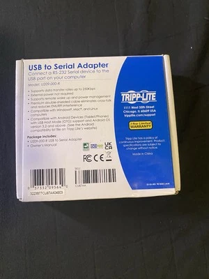 Tripp Lite Adapter Cable U209-005-COM, RS232 Serial to FTDI USB w/ COM Retention - Image 1 of 4