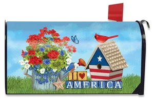 Briarwood Lane I Love America Patriotic Mailbox Cover - Picture 1 of 5