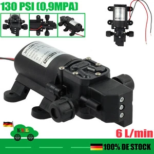 12V Wasserpumpe Druckpumpe Pumpe Membranpumpe Wohnwagen Hochdruckpumpe 6L/min DE - Bild 1 von 16