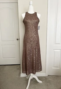 Taylor Halter Neck Sequin Dress - Picture 1 of 5