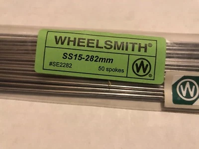 Wheelsmith SS15-282mm Silver spokes - Image 1 of 4