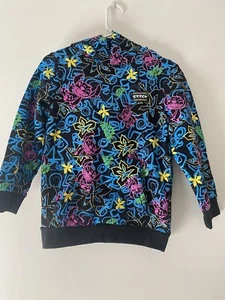 Disney Stitch Youth Hoodie Fleece Lined In Neon Colors Size 13 - Picture 1 of 10