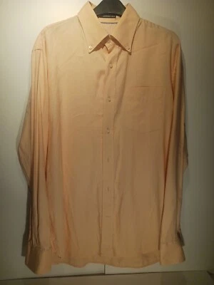 Camisa Hackett Naranja Fino Algodón Italiano Talla M Foto 1 de 4