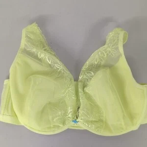 Soutien gorge plongeant Cacique Lane Bryant grande taille 46DD vert lime dentelle haut sommet NEUF - Photo 1 sur 4