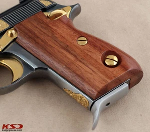 KSD Brand Beretta Mod 70 - 70 S - 71 PUMA Compatible Rosewood Grips - Picture 1 of 2