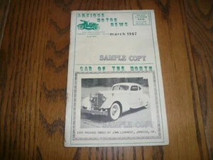 1967 März Antique Motor News - Sample Copy - Vintage - Bild 1 von 5