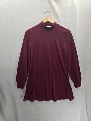 Mini vestido recto rojo cuello alto BCBGeneration para mujer S Foto 1 de 4