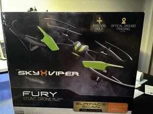 Sky Viper Fury Stunt Drone, Black/Green 18378 - Picture 1 of 7