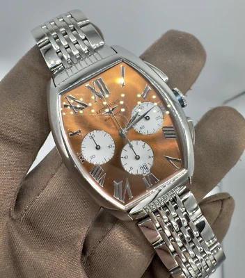 Longines Evidenza Automatic L2.643.4.78.6 Very Rare Brown Dial Immaculate - image 1 of 4