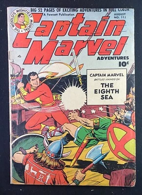 Captain Marvel Adventures (1941) #111 Muito bom estado (4.0) C. C. Beck Fawcett Publications - Imagem 1 de 2
