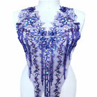 10 Colours Rhinestone Costume Evening Dress Embroidery Bridal Lace Applique 1 PC