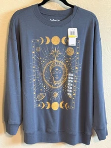 Rebellious One Celestial Graphic-Print Sweatshirt - Medium - Picture 1 of 2