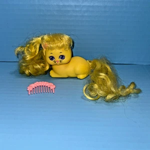 Vintage Lady Lovely Locks gattino riccio giallo soleggiato morbido piccolo bel gattino - Foto 1 di 9